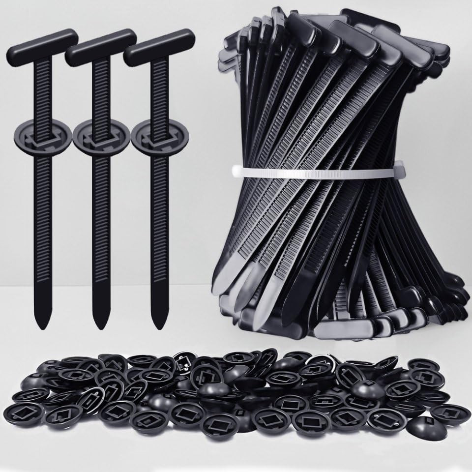 2026 Upgraded Nylon Universal Cable Tie Buckle, Heavy Duty Self-Locking Rivet...