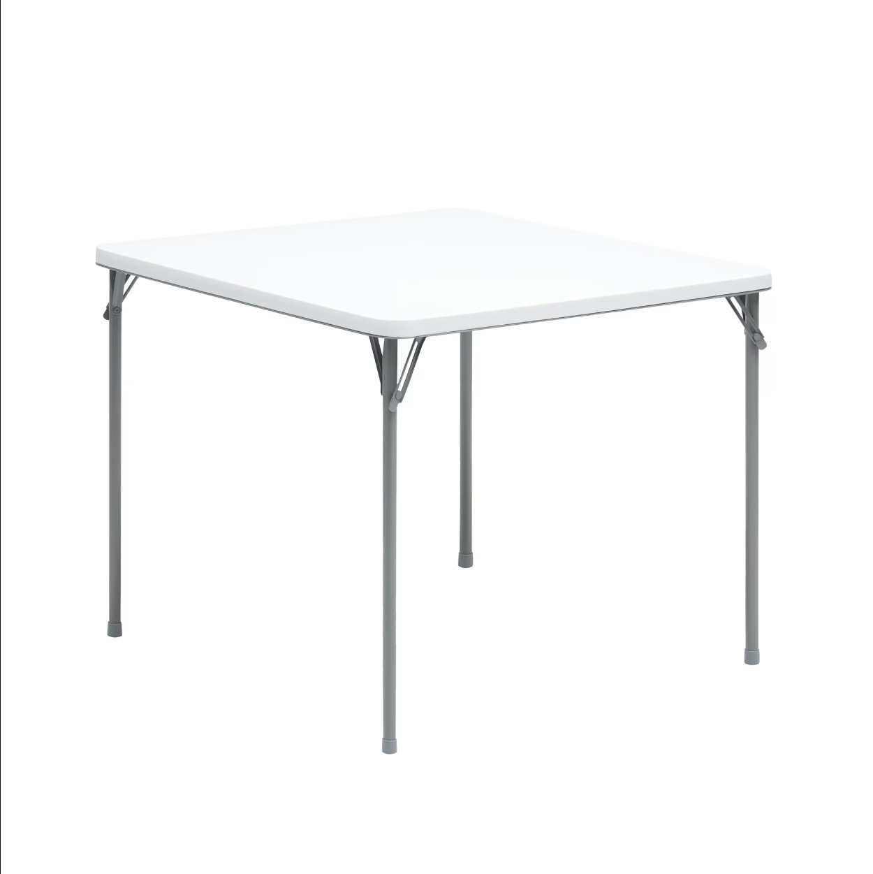 Mainstays 34" Fixed Table Top Folding Legs Card Table, White