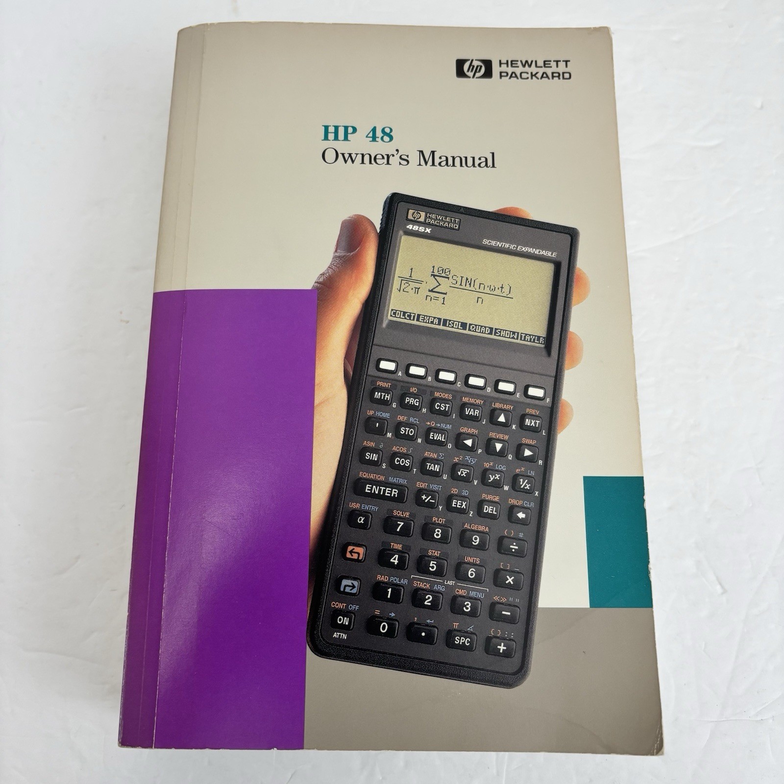Hewlett Packard HP 48 Calculator Owner's Manual 1991