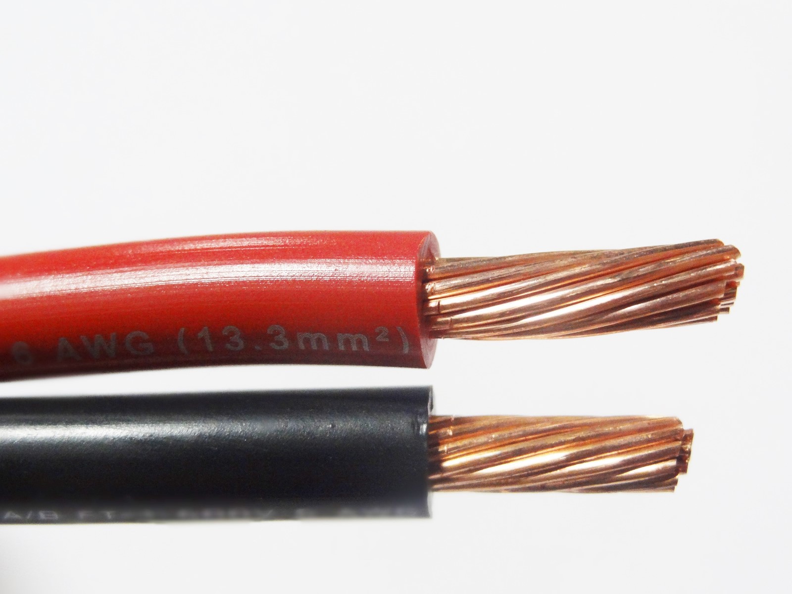 30' FT MTW 6 AWG GAUGE 15' BLACK & 15' RED STRANDED COPPER SGT PRIMARY WIRE