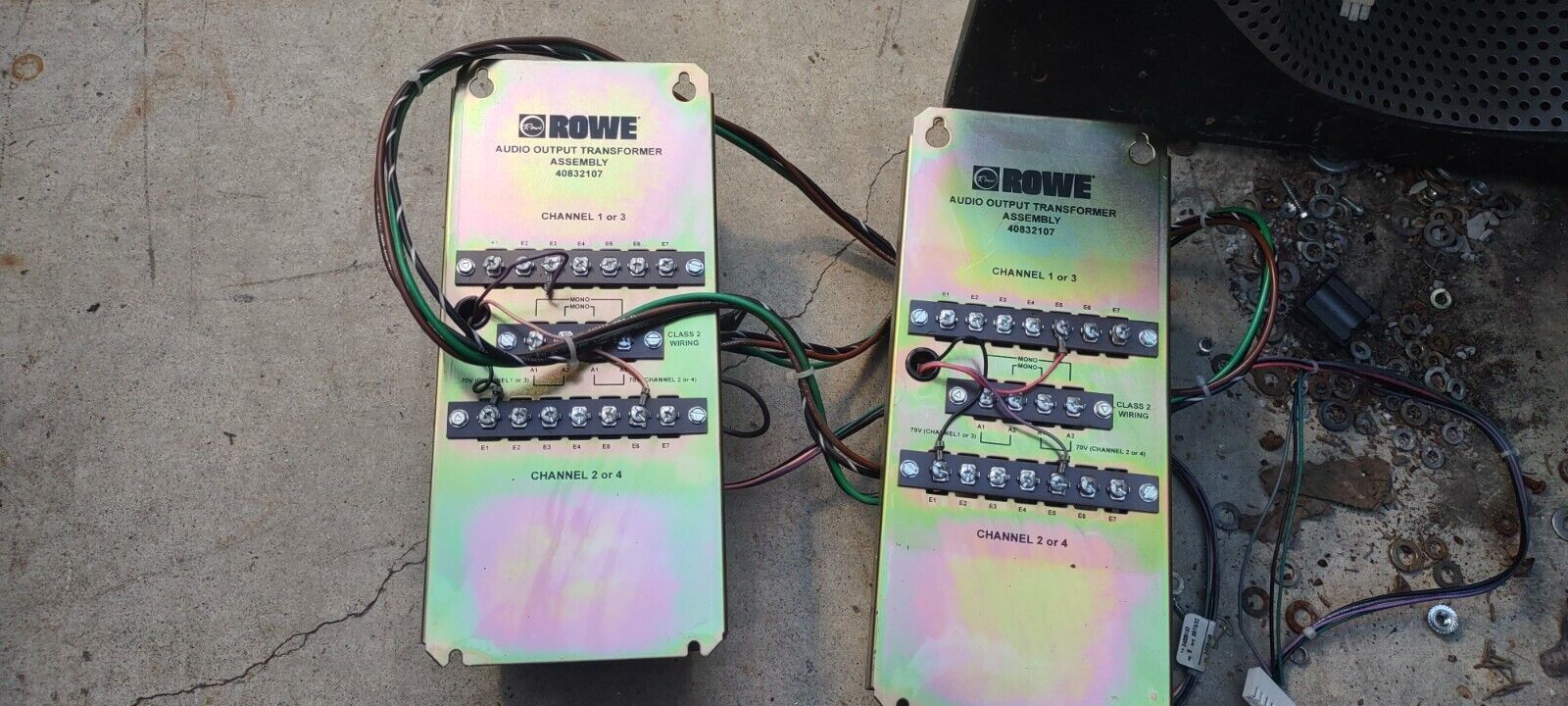 rowe cd-100 star glo jukebox arcade transformer lot #345