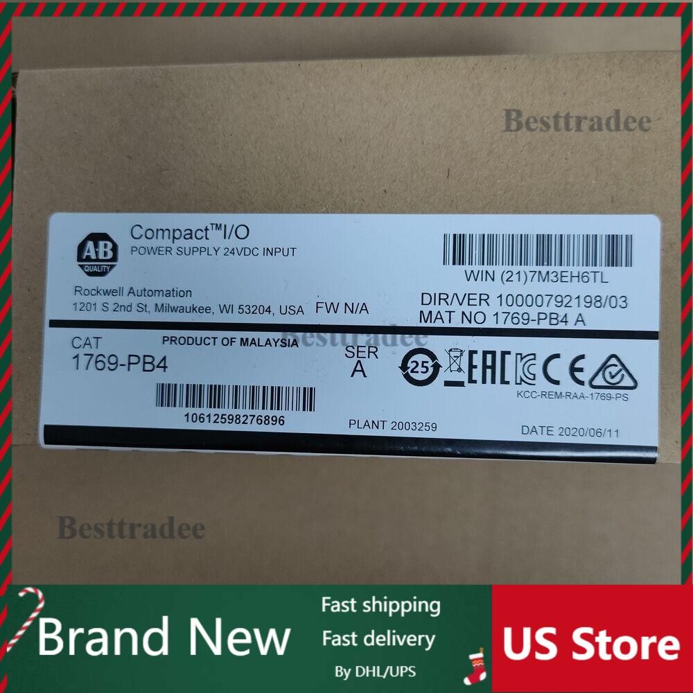 New Factory AB 1769-PB4 SER A CompactLogix Power Supply 1769PB4 US Free Tax