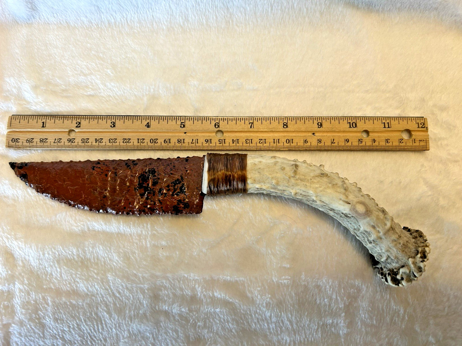 Handmade Mahogany Obsidian Knife