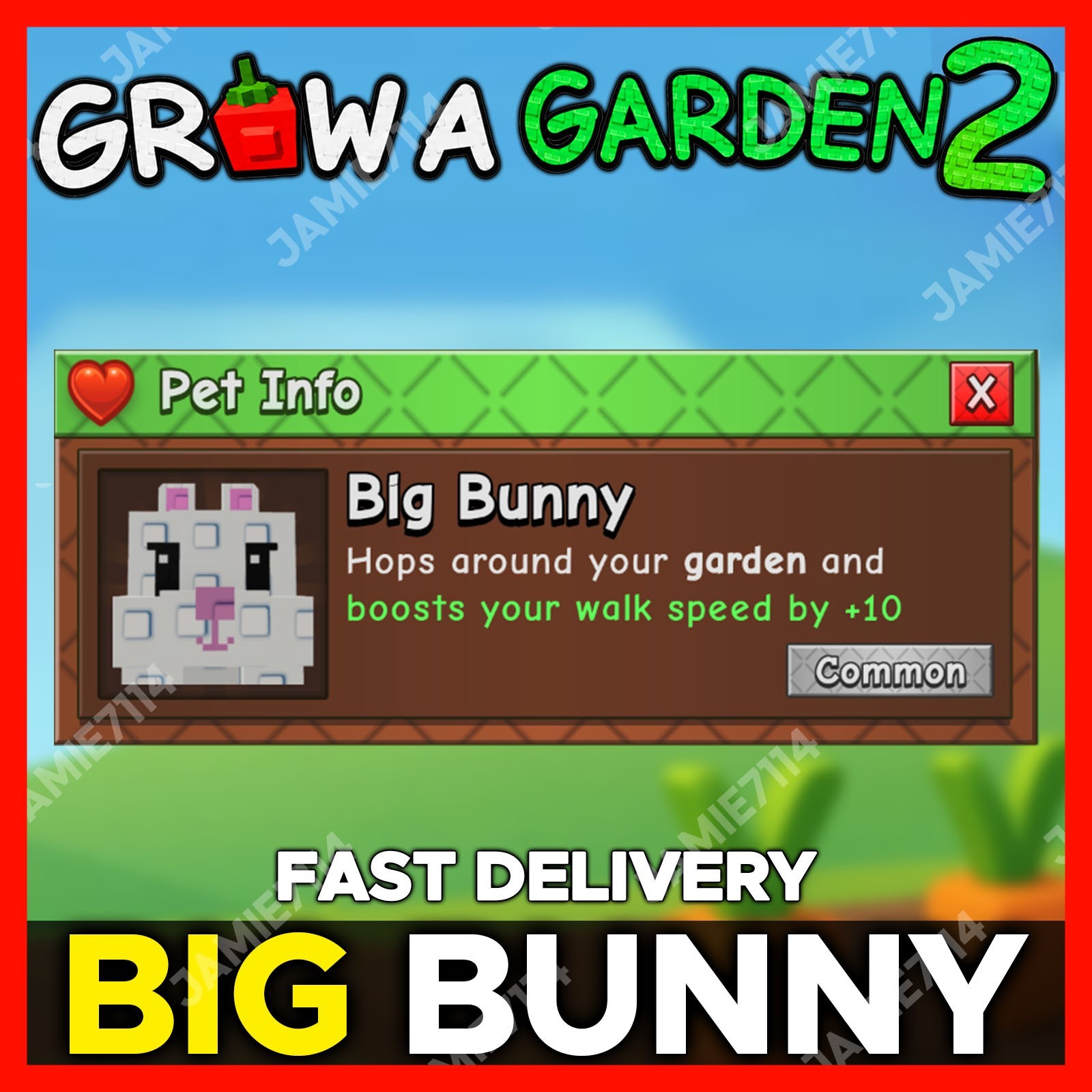 🪴Grow a Garden 2 | Big Bunny | GAG2 Fast & Easy