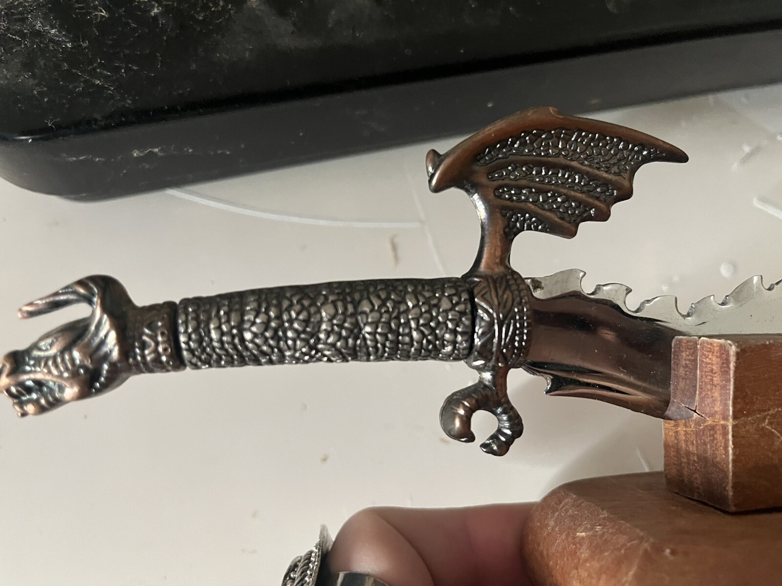 Dragon Dagger with wooden stand