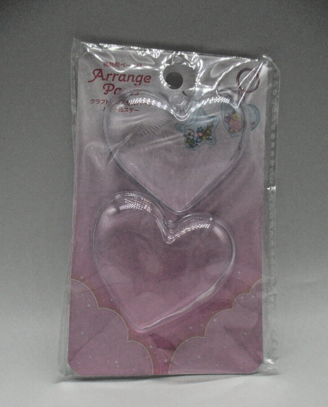 heart shaped Plastic case capsule for Display doll parts　case