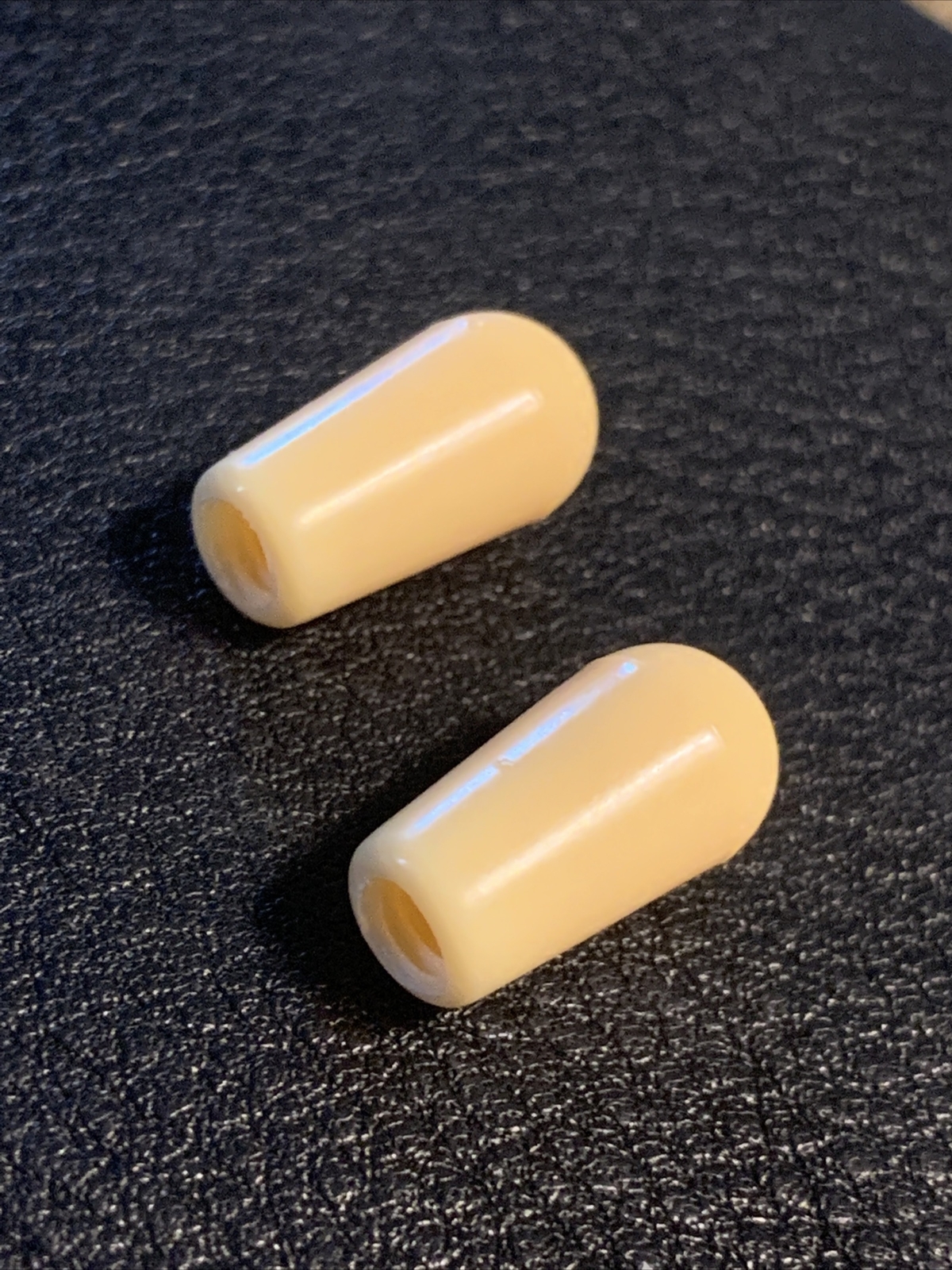 USA Seller (2x) Epiphone Cream Switch Knob Tip for  Epiphone  Les Paul.  3.5mm