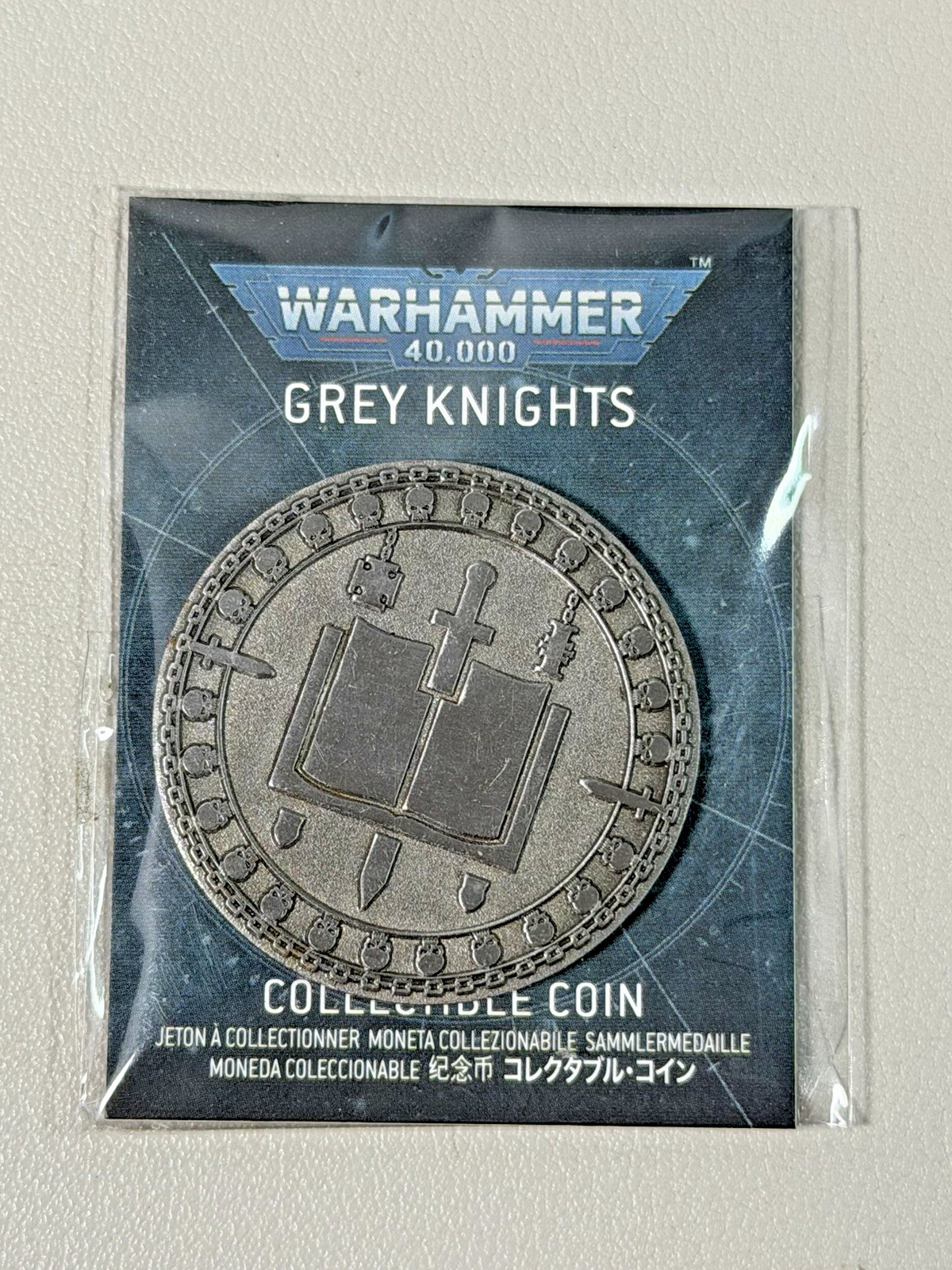 Grey Knights Collectible Coin Space Marine Warhammer 40k Metal NEW