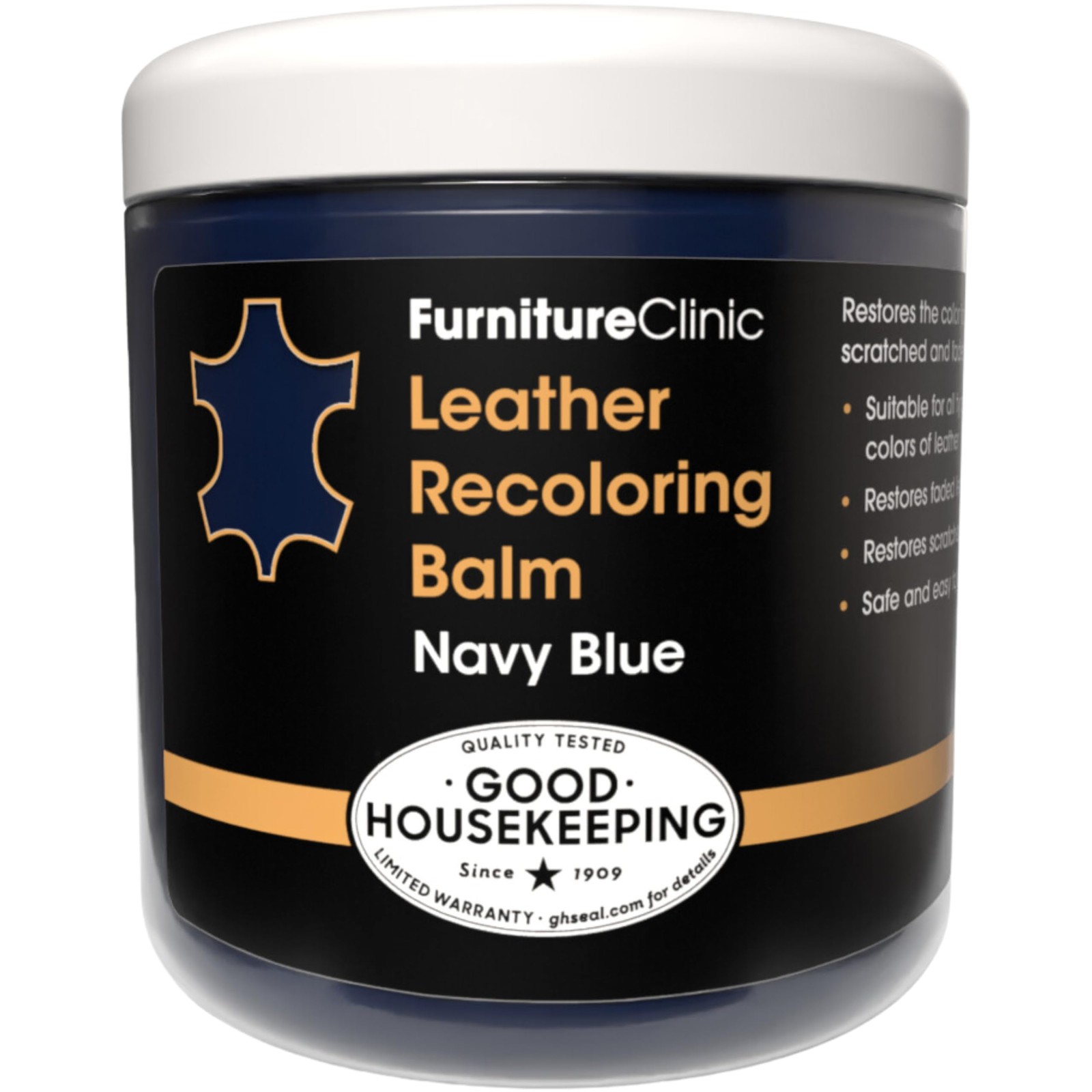 The Original Leather Recoloring Balm by Furniture Clinic - Balm, Navy Blue