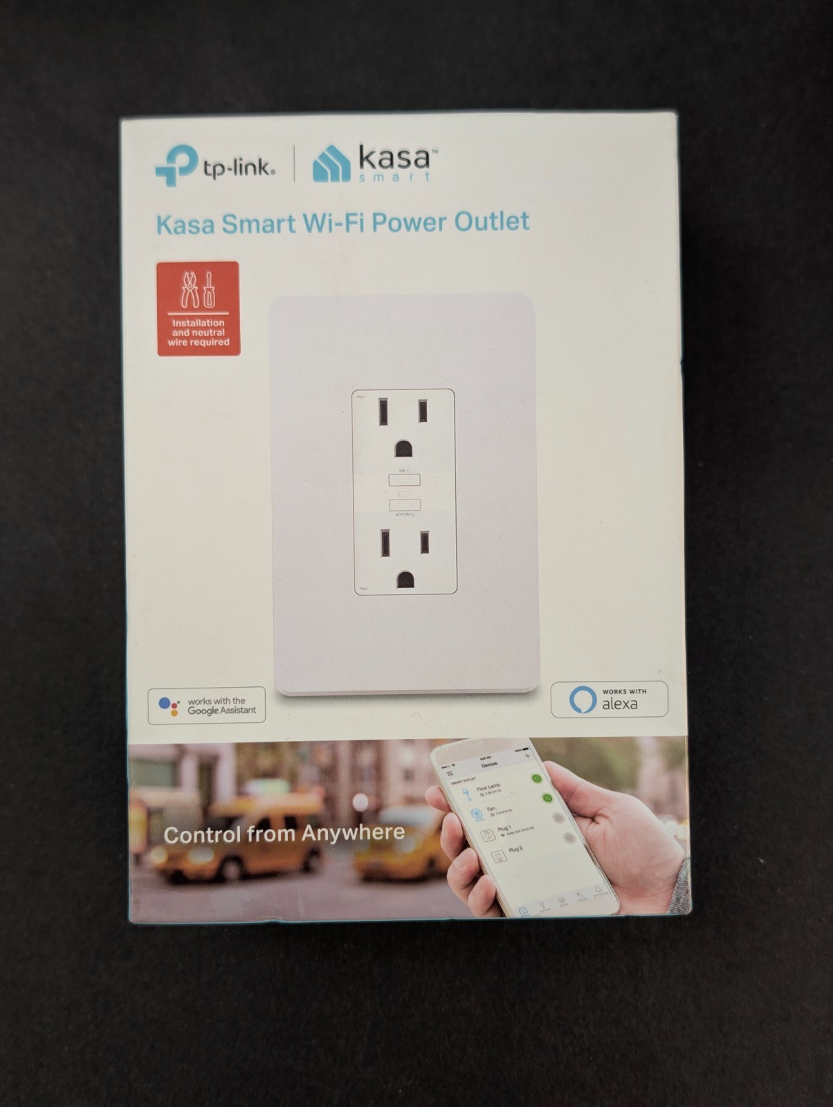 TP-LINK KP200 2-Socket Kasa Smart Wi-Fi Power Outlet