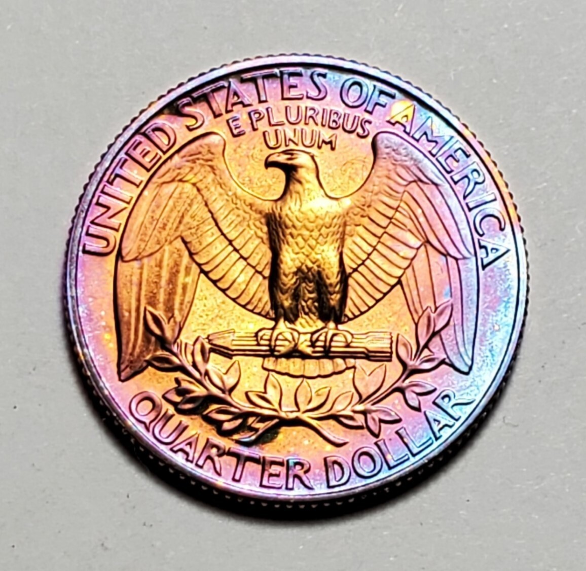 TONED 1991 S WASHINGTON QUARTER PROOF UNC #C1451