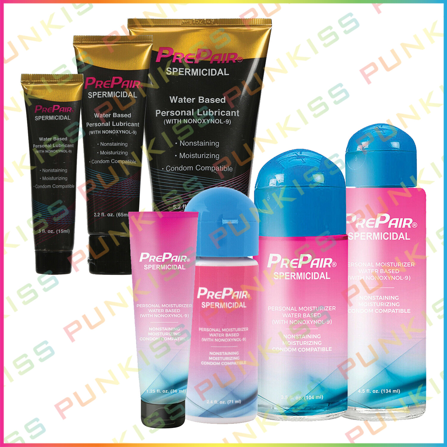 PrePair Spermicidal Lubricant💋Water Based Sex Personal Lube Contraceptive Gel