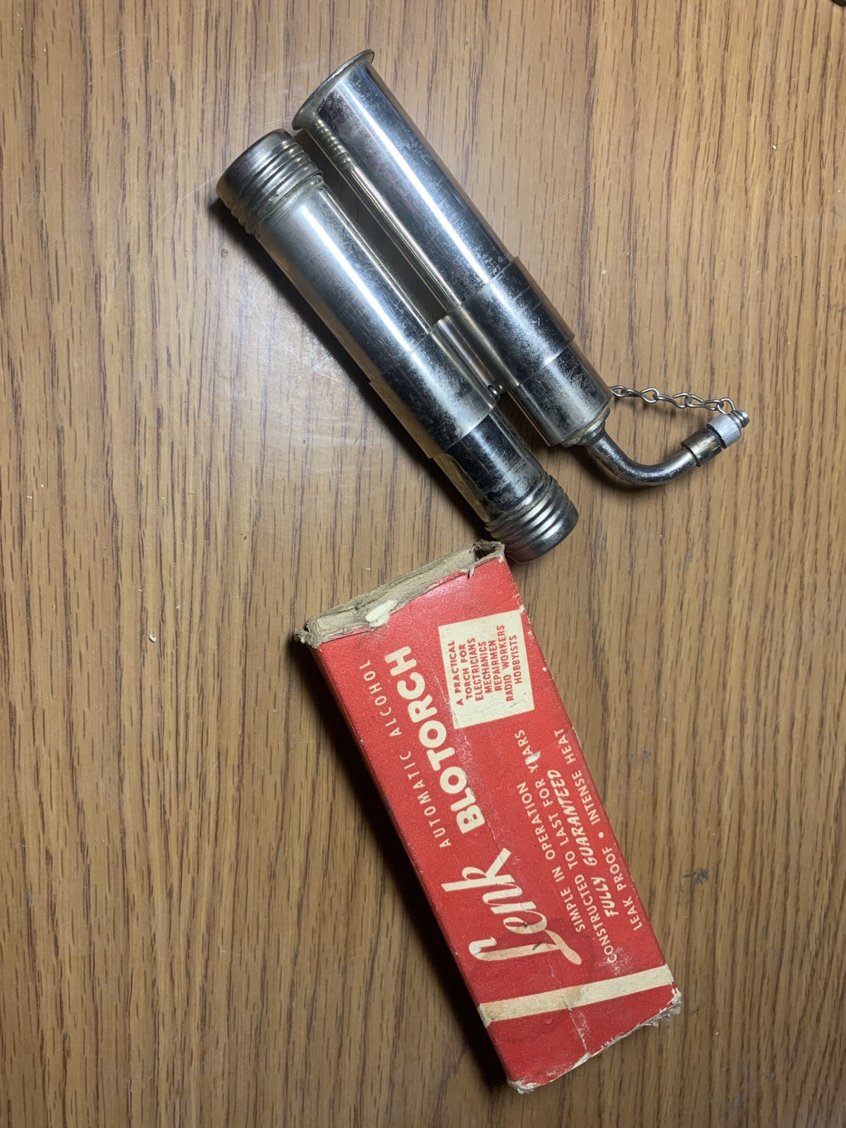 LENK Automatic Alcohol Blotorch –Very Good condition Original Box