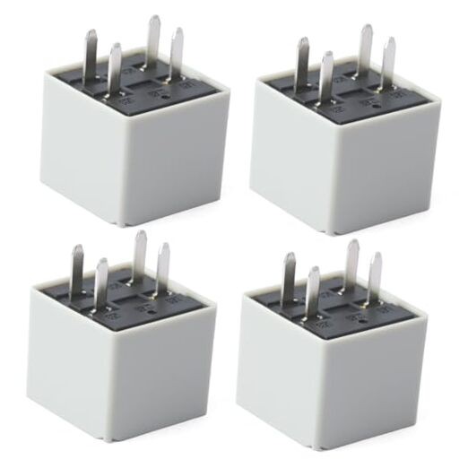 4Pcs 15328864 Automotive Relay 12V 40A 4-Pin SPDT Replacement for Chevy