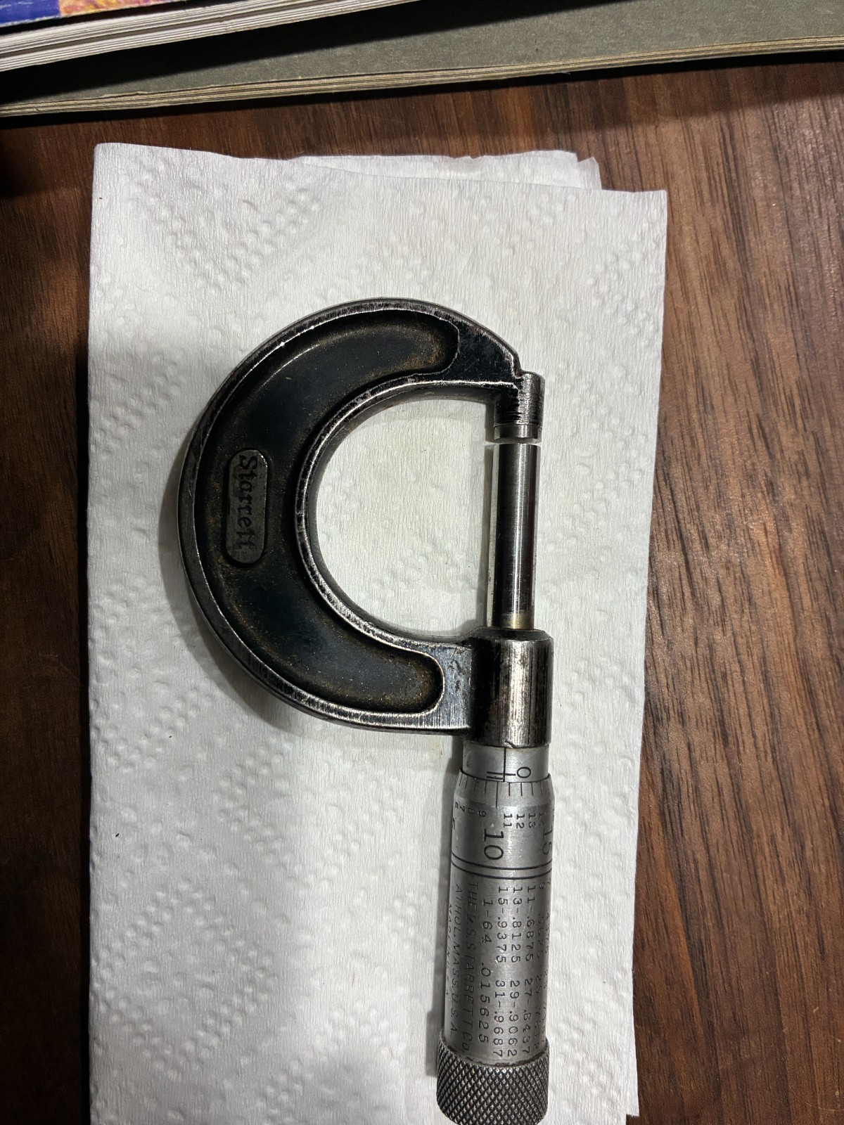 [ME] Vintage Starrett 0- 25mm Micrometer