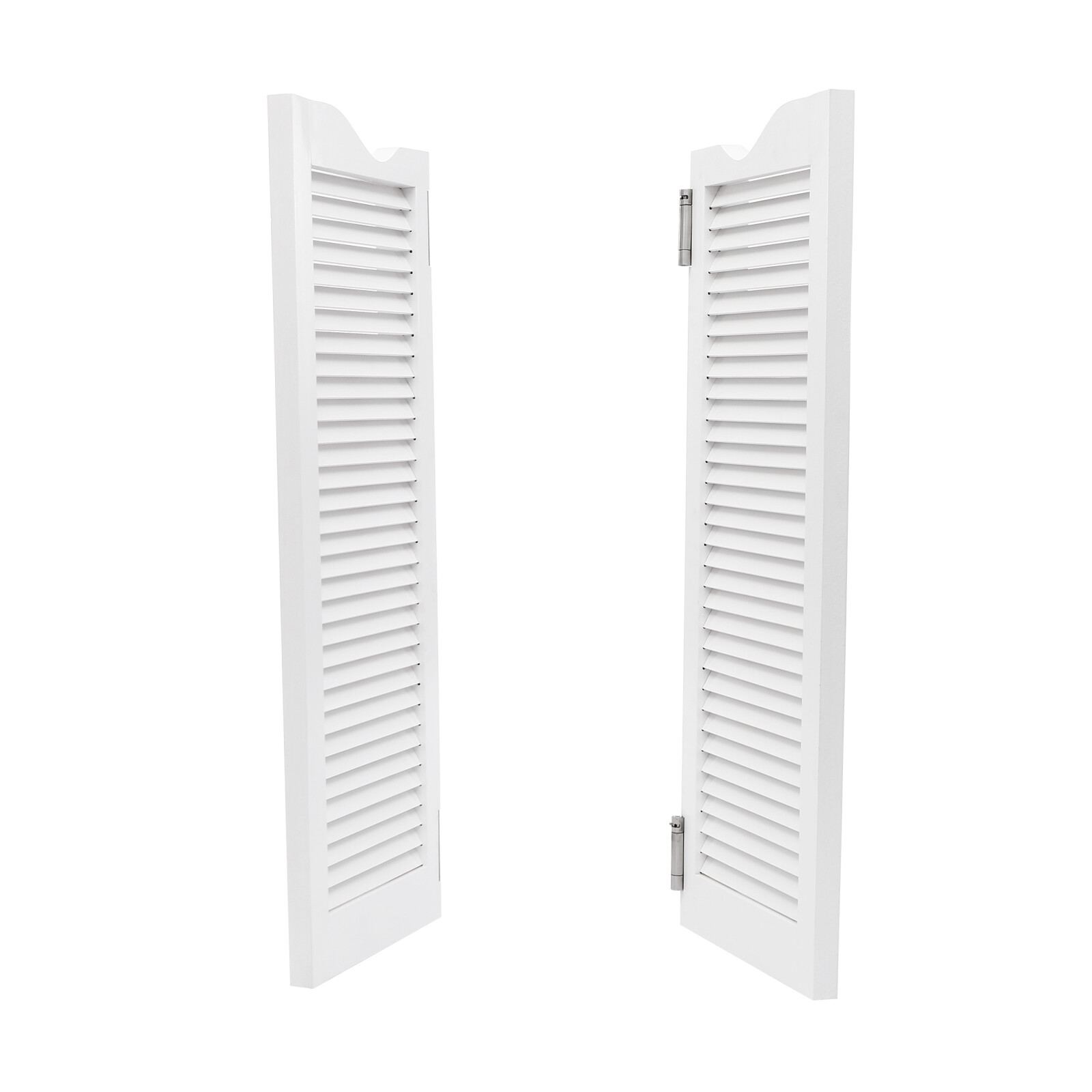 White Swinging Door Double Half Door Double-hinged Café Door With Hinges