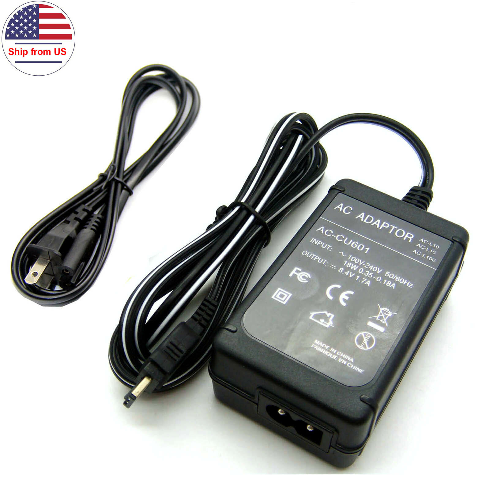 AC Adapter Power Supply For Sony Cyber-Shot DSC-S85 DSC-F707 DSC-F717 DSC-F828