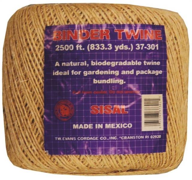 NEW TW EVANS 37-301 LARGE 2500 FOOT ROLL BINDER SISAL GARDEN TWINE ROPE  6433080