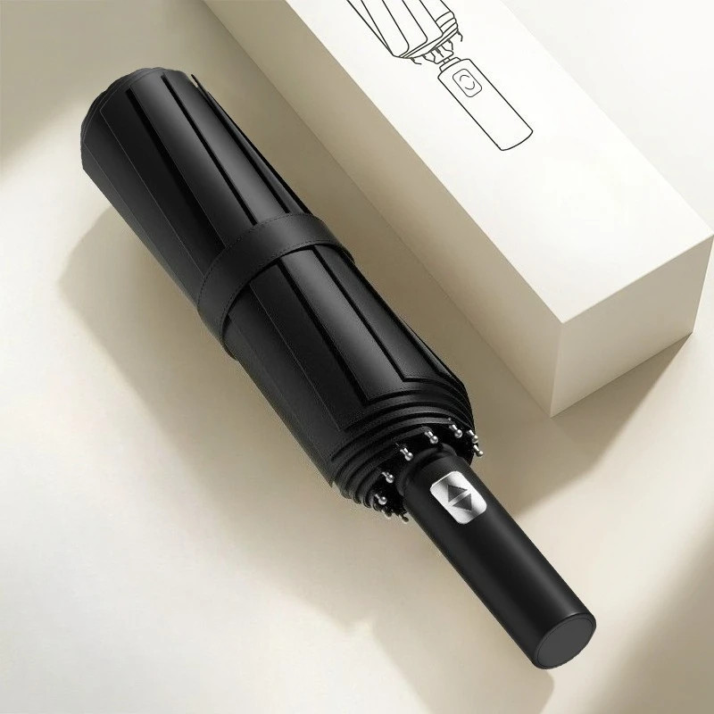 All-weather Dual-purpose Black Rubber Sun Protection Umbrella Folding High