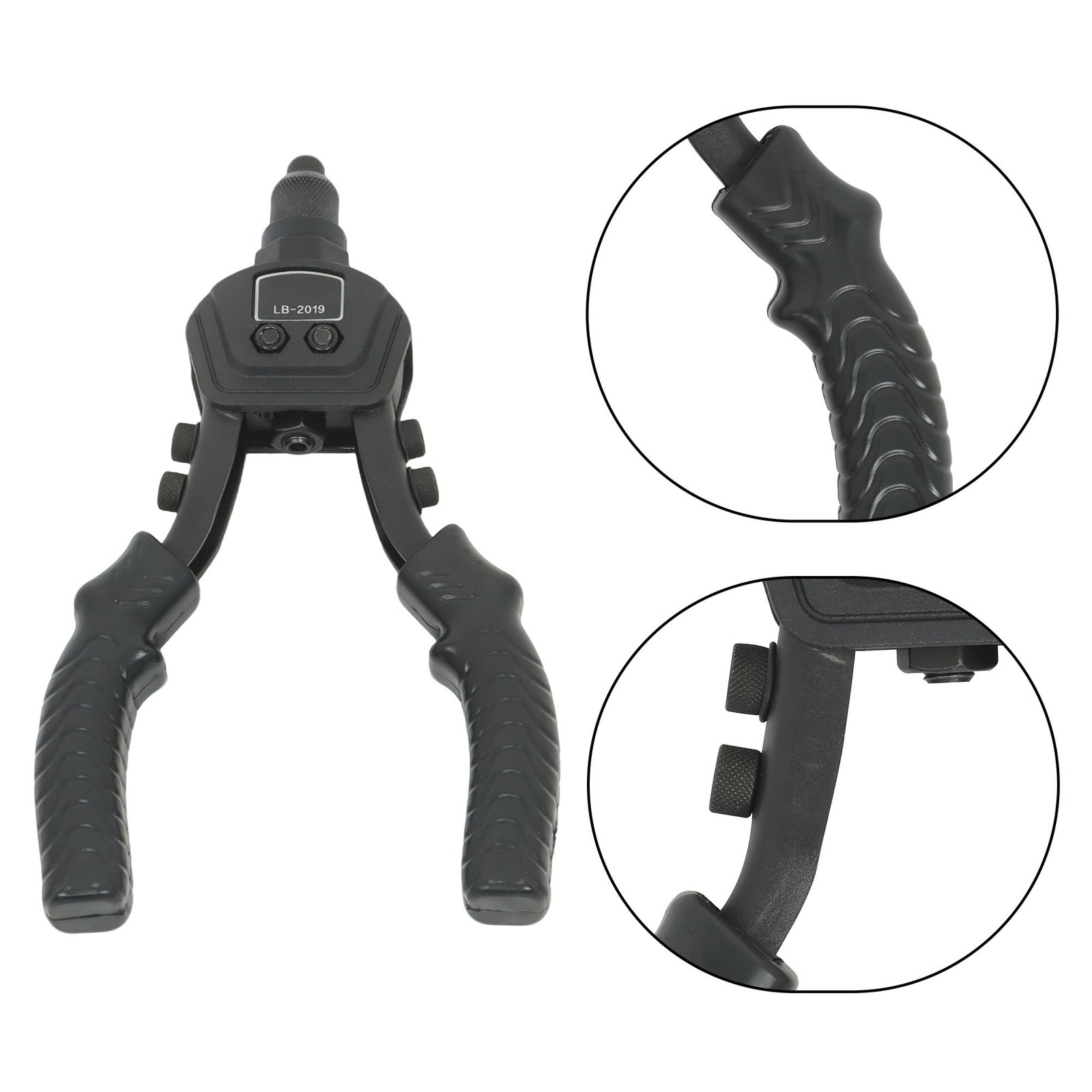 1/4 Pop Rivet Gun Kit with 200 Blind Rivet 5 Interchangeable Rivet Head
