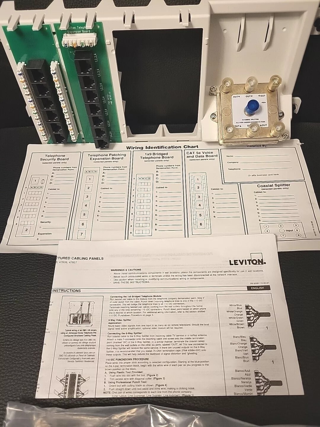 LEVITON 47606-BNP BASIC HOME NETWORKING PLUS PANEL 2GHZ DISTRIBUTION MODULE