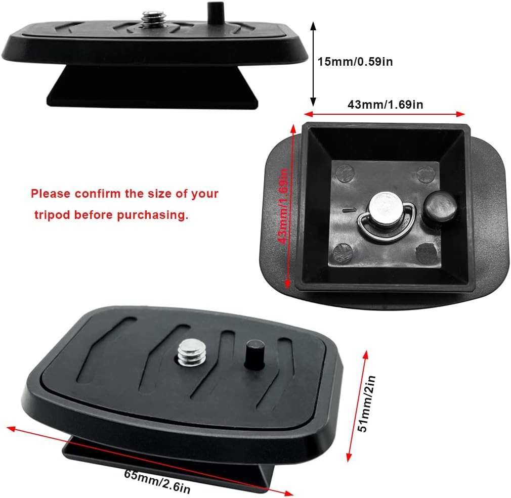 Camera Quick Release Plate 43 mm Tripod