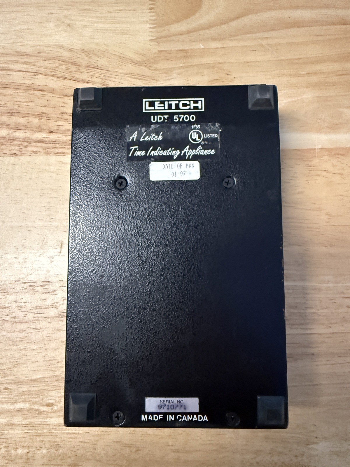 Leitch UDT-5700 Broadcast Master Timecode Up/Down TIMER - (UNTESTED)