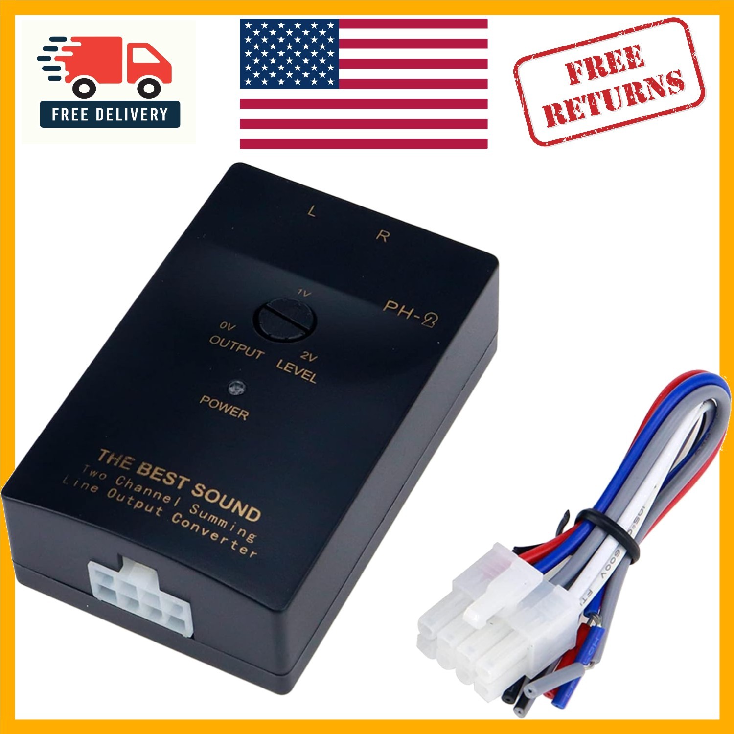 High to Low RCA Converter for Amplifiers – Enhance Your Car Audio Experience