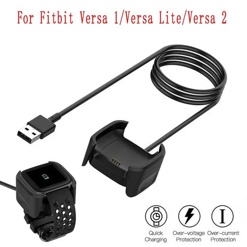 For Fitbit Versa / Versa Lite / Versa 2 USB Charger Charging Power Dock Cradle