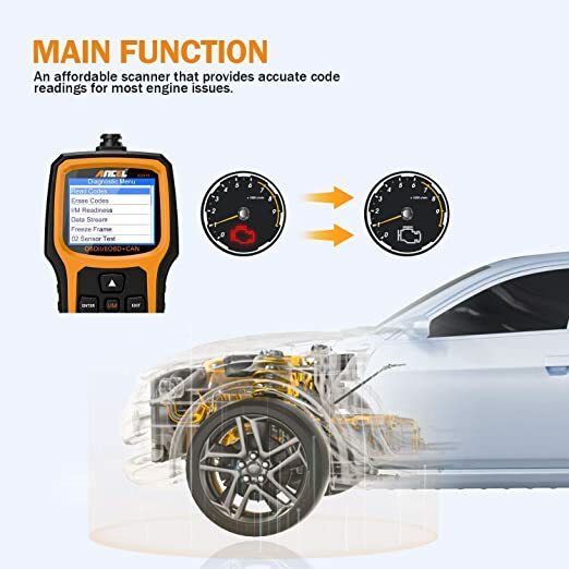 ANCEL AD410 OBD2 Scanner Car Diagnostic Scan Tool Check Engine Fault Code Reader