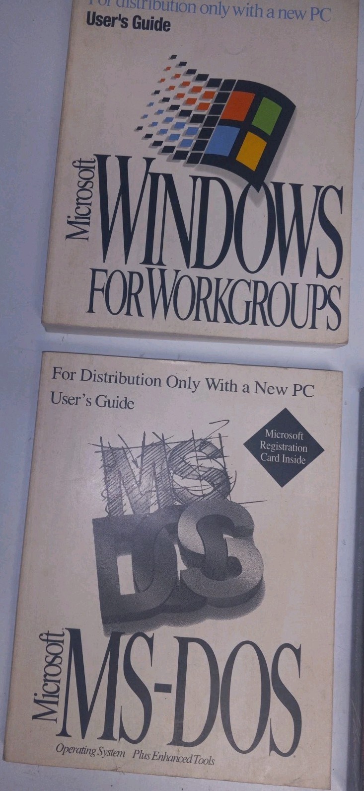 Microsoft Windows For Workgroups Users Guide MS-DOS Users Guides Paperbacks