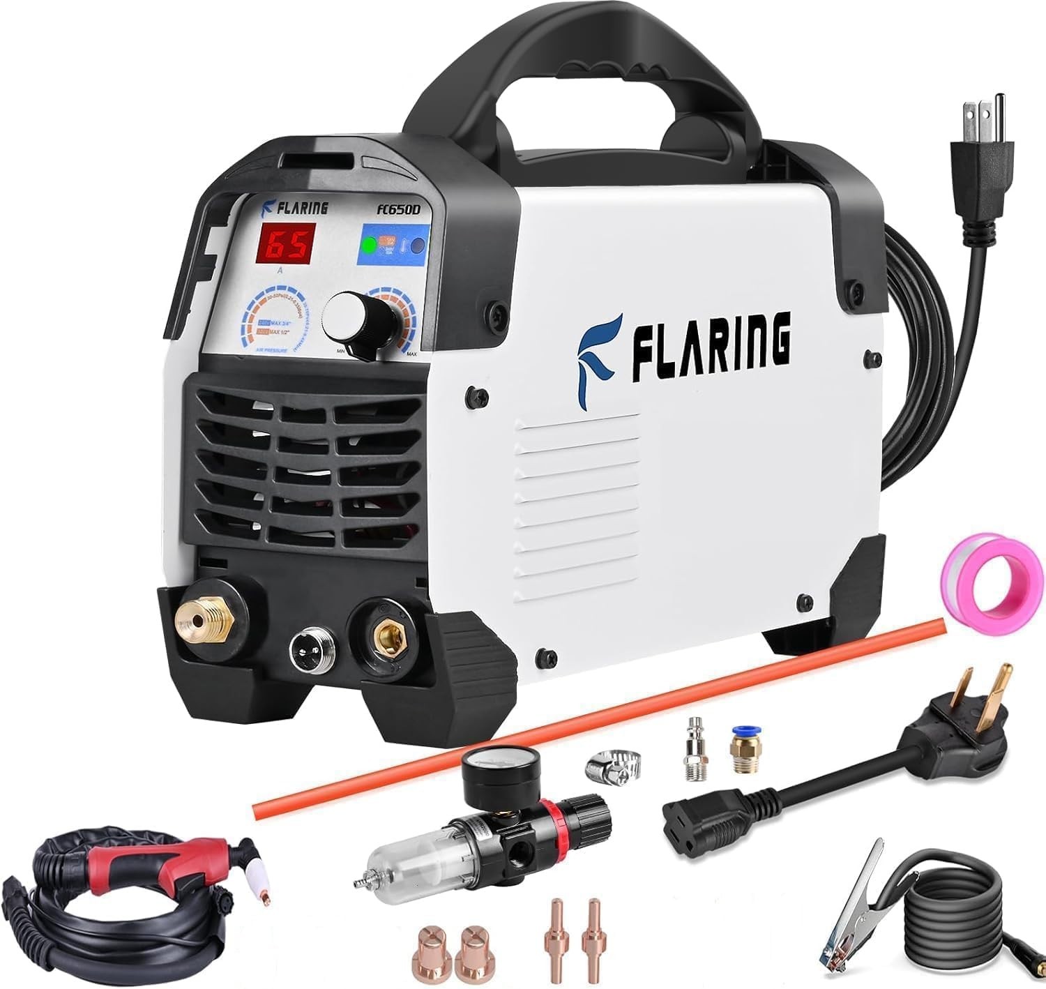 Plasma Cutter,65 Amp Plasma Cutter Machine 120V 240V 4/5" (20mm) Max Cutting 1/2