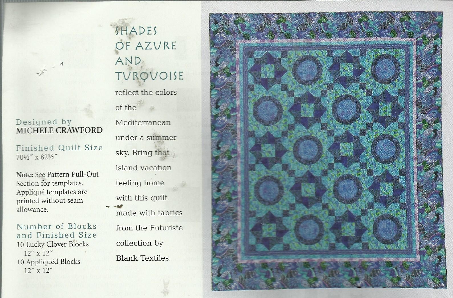 D0180 GREEK ISLES QUILT PATTERN/INSTRUCTIONS