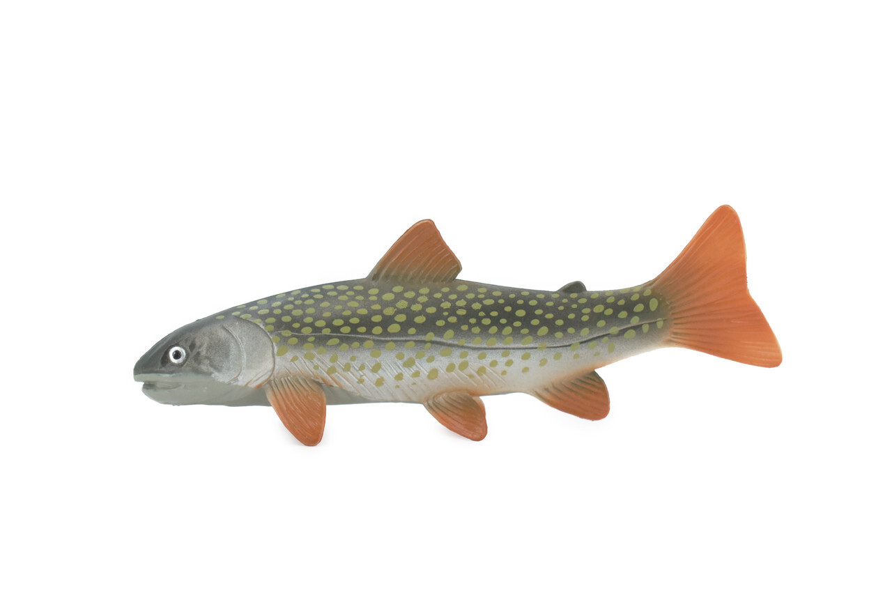 Fish Toy Arctic Char, Realistic, Rubber Fish, Figure, Model, Gift 6" CH506 BB156