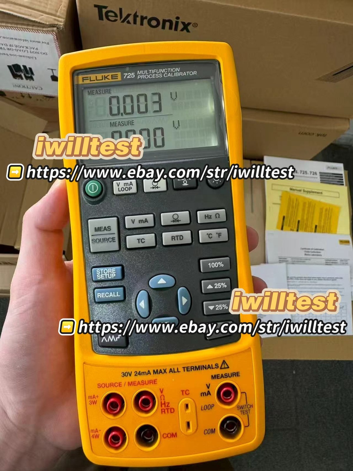 1 pcs Fluke 725 Multifunction Process Calibrator NEW/Good function / NEW #ie *IW
