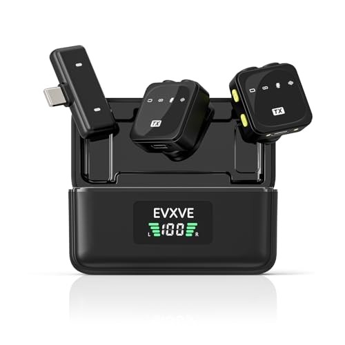 Wireless Lavalier Microphone for iPhone/Android with Type-C Plug, 48KHz, Noise
