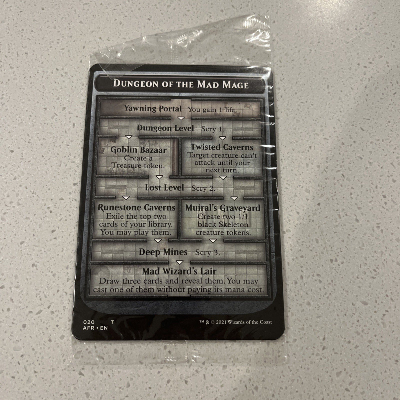 Oversized Dungeon Cards (Set of 3) - Adventures in the Forgotten Realms SEALED