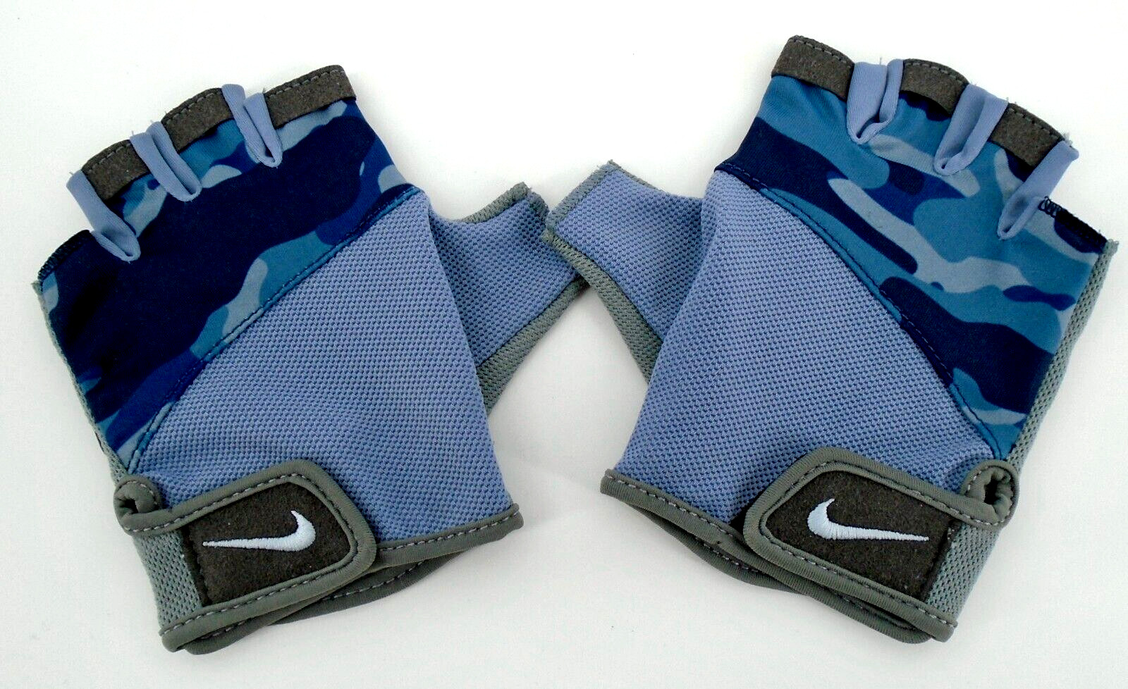 Nike Gym Elemental Fitness Gloves Women's Large Ashen Slate/Thunder Blue