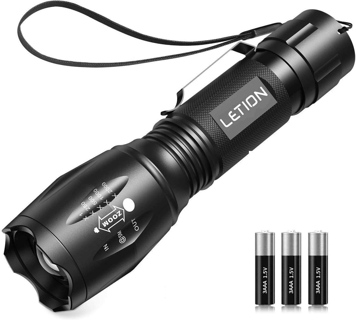LETION UV Flashlight UV Torch 2 in 1 UV Black Light with 500LM Waterproof NEW