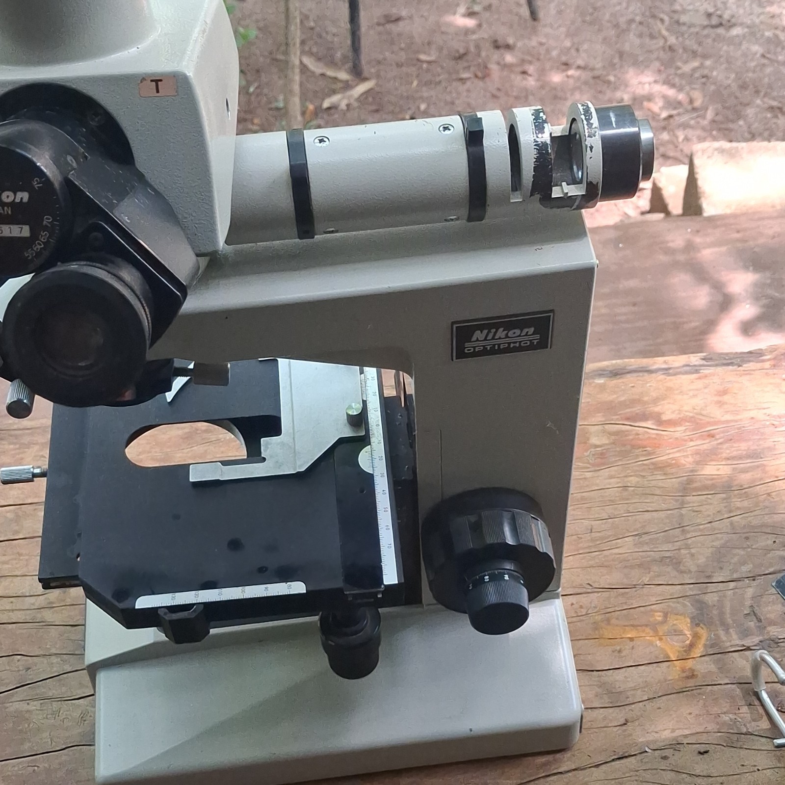 Nikon Optiphot Upright Binocular Compound Microscope 40x-100x