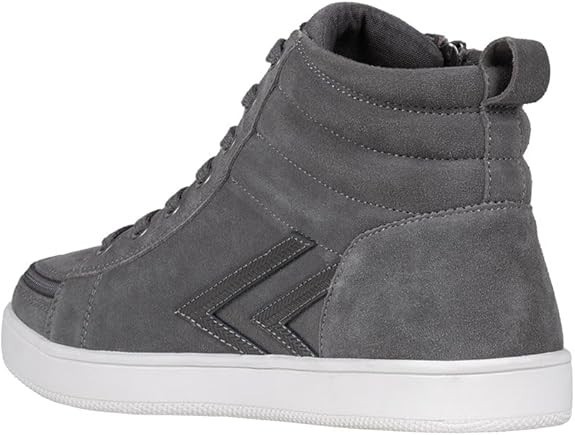 NEW Billy Footwear Men Ten9 Adaptive Hi-Top Gray Suede Sneaker Size 10.5 M KF281
