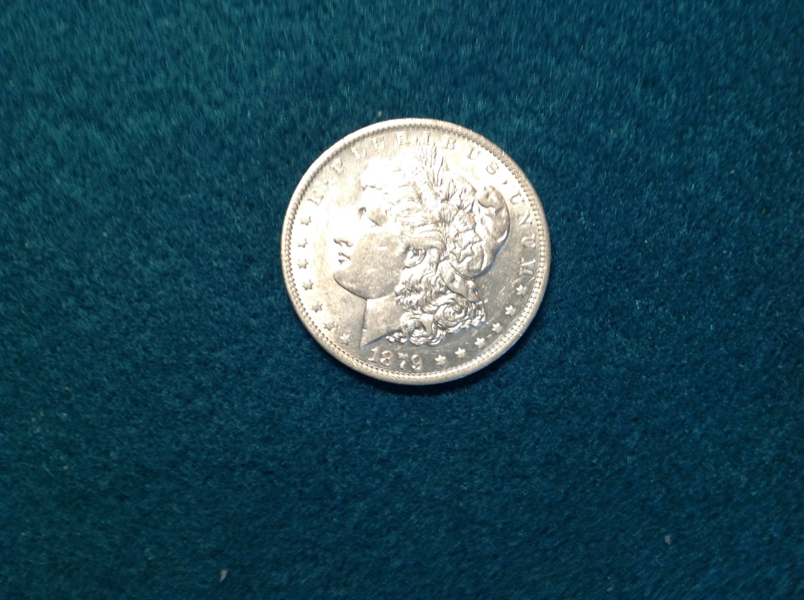 1879-O Morgan Silver Dollar (blue)