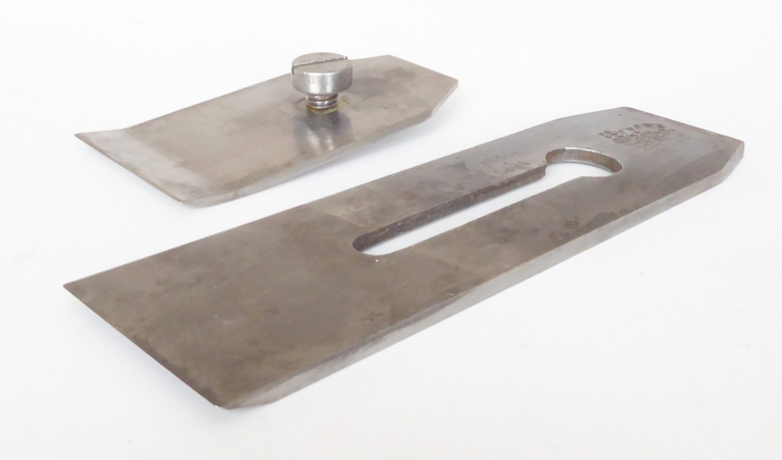 Vintage 2” Laminated Steel Parallel I. Sorby Mr. Punch Iron and Cap Iron