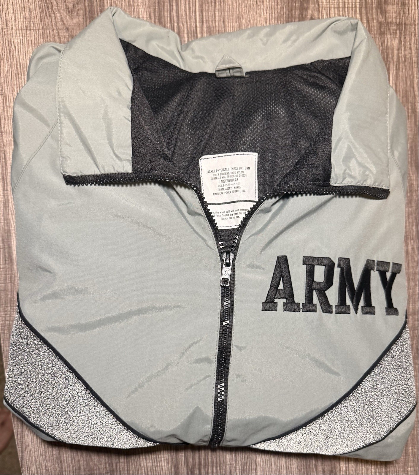 US Military Army PT IPFU Jacket Large Regular
