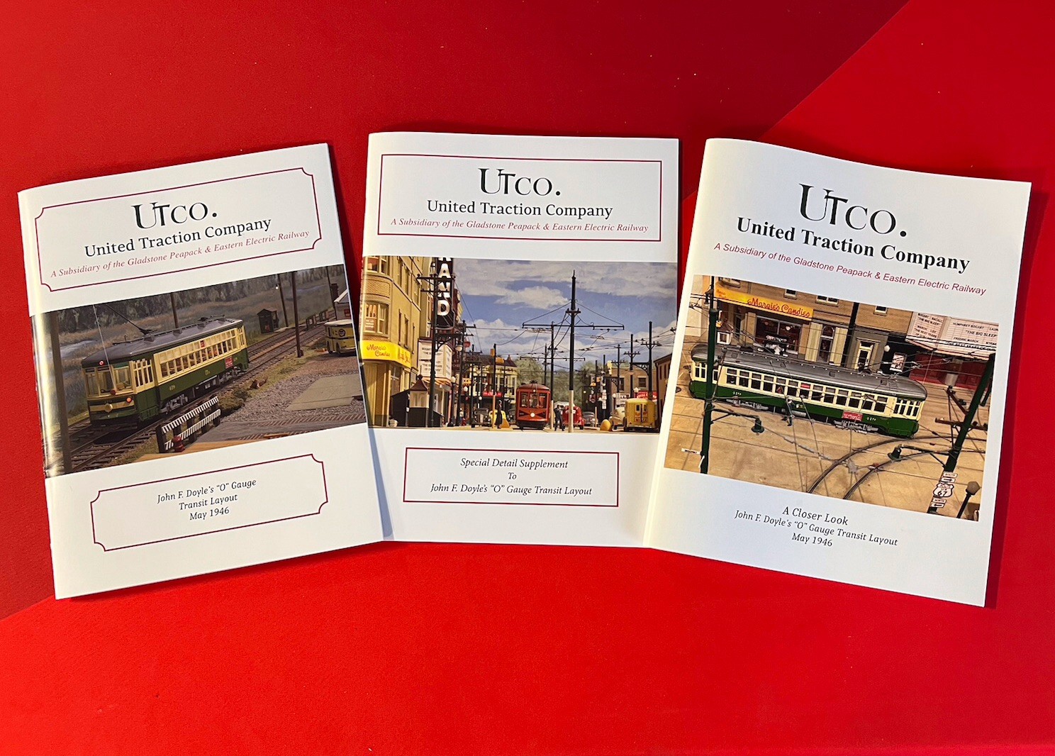 Model Streetcar 0 Gauge Transit Layout Books United Traction Company by J. Doyle