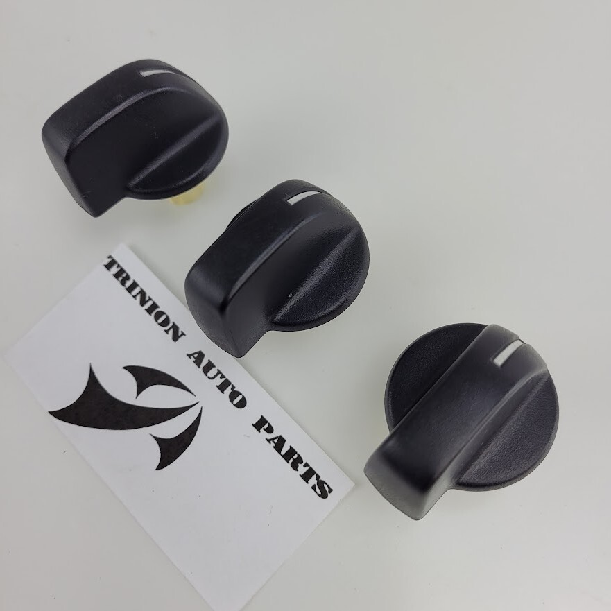 2002-2006 Nissan Altima AC Heater Knobs Black Set of 3 OEM