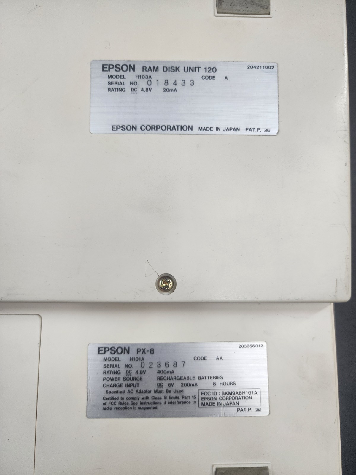 Epson PX-8 Geneva Vintage Laptop Computer Untested