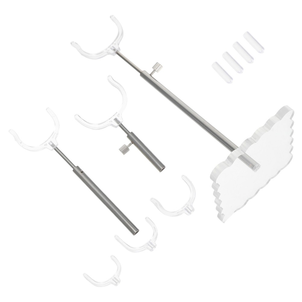 Adjustable Display Stands for Collectibles Acrylic Vertical Base
