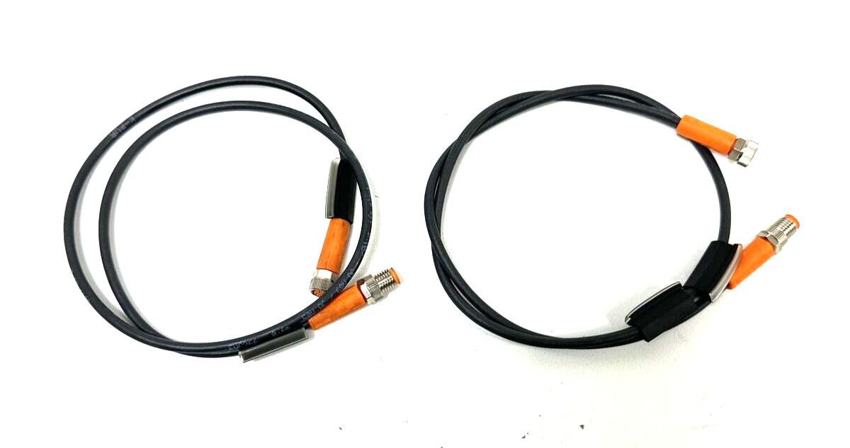 2 x IFM electronic EVC266 connection cable connection cable 0.6 m
