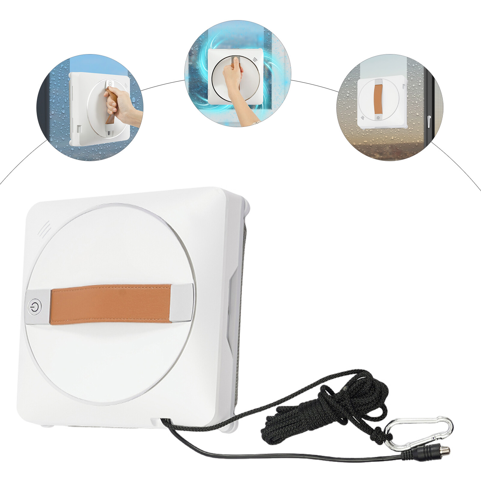 2-Way Spray Smart Glass Cleaning Machine Window Cleaner Robot & Remote Control